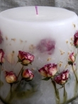 Pasidaryk pats: žvakės su džiovintomis gėlėmis